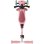 Patinete 3 en 1 Globber Go-Up Active Lights Scooter rosa/Baya 50 kg