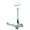 Monopattino bambino Globber Primo Foldable Plus 3 ruote LED verde chiaro