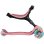 Monopattino Globber Go-Up Active Lights 360 3 ruote rosa neon