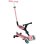Monopattino Globber Go-Up Active Lights 360 3 ruote rosa neon