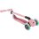 Monopattino Globber Go-Up Active Lights 360 3 ruote rosa neon