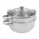 Cestello per cottura a vapore Baumalu 24 cm Acciaio Inox 2 Pezzi con Coperchio in Vetro