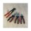 Jeu De Pinces Ks Tools Ergotorque 4 Pièces, Acier Spécial, Finition Chrome Mat, Poignées Bi-matière Rouge Et Noire