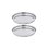 Vassoio Fackelmann Acciaio Inox Rotondo 34,7 cm Set 2 Pezzi