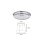 Vassoio Fackelmann Set Frutti di Mare Acciaio Inox Supporto Cromato 34,7 cm