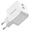 Cargador Nevox GaN 65W Dual USB-C PD QC3.0 Blanco