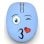 Ratón Inca IWM-245RM inalámbrico 1200 DPI ambidextro azul con receptor nano