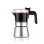 Caffettiera Moka BRA acciaio inox vetro 0,5 L 10 Tazze colore argento