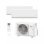 Aire Acondicionado MultiSplit 2x1 Fujitsu ASY25U2MI-KN 2.149 Frigorías A+++ Inverter Bomba de Calor WiFi