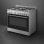 Cuisinière Smeg Concert CX90GM Acier Inoxidable 5 Zones Gaz