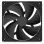Ventoinha suplementar NZXT F140P 140mm 500-1700 RPM com rolamento fluido