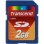 Tarjeta SD Transcend TS2GSDC 2 GB MLC Negro 20 MB/s lectura 13 MB/s escritura