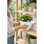 Maceta De Plástico Con Sistema De Autorriego Y Depósito De Agua, Blanco, Ø 18cm, 4 Litros, Alto 17cm
