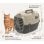 Transportín De Plástico Para Mascotas Con Puerta Y Asa | Color Beige | Medidas 48x34x32cm | Máx. 6kg