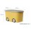 Caja Almacenamiento De Plástico Con Ruedas Y Tapa | Color Amarillo | 45 Litros | Medidas 58x38x32 Cm