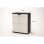 Armario De Plástico Multiuso, 2 Puertas, Beige Y Negro, 70x41x88 Cm, 2 Baldas Regulables En Altura