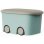 Caja De Almacenamiento De Plástico Con Ruedas Y Tapa, Color Menta | 45 Litros | Medidas: 58x38x32 Cm