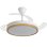 Ventilateur de Plafond avec Lumière Daewoo DW5010 30W 106cm 6 Vitesses Pales Rétractables Silencieux Télécommande et App