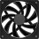 Refrigeration Air NZXT 120 mm FDB 500-1700 RPM RF-Q12SF-B2 silencieux