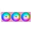 Raffreddamento Aria Thermaltake 3 Ventole 12 cm CT120 EX ARGB Sync Rosa Neon