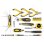 Fieldmann Fdg 5017-36r Set De Herramientas Manuales 36 Piezas Cr-v Con Maletín Rígido De Plástico Negro