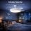 Bilke Beach Night Ventilador de Techo LED 48W Aspas Retráctiles Motor DC