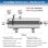 Purificatore d'acqua Autrucker PVDF 0,01um SUS304 1000L Lavabile Cucina