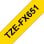 Fita Brother TZE-FX651 24 mm x 8 m Preto sobre Amarelo