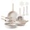 Kit 17 Pièces Cuisine Antiadhésive Granit Induction Camping-Car Autrucker