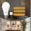 Bombilla LED Autrucker Recargable con Mando 3 Colores Regulable