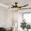 Deckenventilator mit Licht Autrucker 56W 42'' 6 Stufen Einklappbare Flügel Fernbedienung