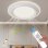Deckenventilator mit Licht Autrucker 95W 50cm 6 Stufen Rotorlos Fernbedienung LED