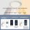 Deckenventilator mit Licht Autrucker 95W 50cm 6 Stufen Rotorlos Fernbedienung LED