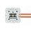 Toma de conexión de datos Digitus DN-9010/8-2 CAT 6A 2xRJ45