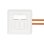 Toma de conexión de datos Digitus DN-9010/8-2 CAT 6A 2xRJ45