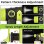 Pulverizador de Pintura HVLP Autrucker 200W Sem Fios 4 Bicos 1000ml 18V