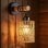 Applicazione Parete Autrucker Legno Ferro Vintage E27