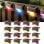 Autrucker Pack 16 Luces Solares RGB Impermeables Automáticas para Escalones Exteriores