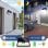 Luz solar de pared Autrucker 283 LEDs sensor movimiento 3 modos impermeable