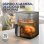 Airfryer Welltin T3 Kijkvenster 4,5L 1450W Touch 8 Programma's Zwart