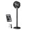 Autrucker Solar Standventilator Tragbar 4000mAh Akku 5 Stufen LED Höhenverstellbar