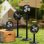 Autrucker Solar Standventilator Tragbar 4000mAh Akku 5 Stufen LED Höhenverstellbar