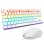 Tastatur The G-lab Combo Mercury Weiß TKL Azerty Rote Switches RGB
