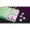 Tastatur The G-lab Combo Mercury Weiß TKL Azerty Rote Switches RGB