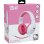 Casque Gaming Konix Hello Kitty avec fil 3,5 mm, micro intégré, volume et réduction bruit, rose et blanc