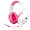 Casque Gaming Konix Hello Kitty avec fil 3,5 mm, micro intégré, volume et réduction bruit, rose et blanc
