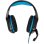 Cuffie Gaming Yenkee YHP 3005 Guerrilla cablate jack 3,5 mm nero e blu