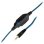 Cuffie Gaming Yenkee YHP 3005 Guerrilla cablate jack 3,5 mm nero e blu