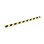 Cantonière murale arrondie Durable 1115130 Noir Jaune 1000 mm x 50 mm
