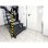 Cantonière murale arrondie Durable 1115130 Noir Jaune 1000 mm x 50 mm